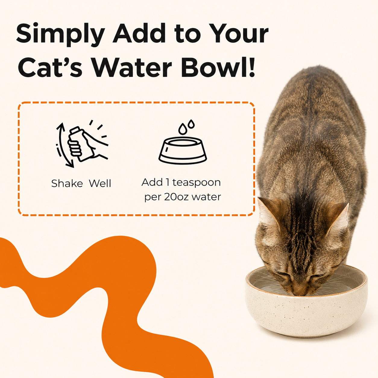 Cat tooth cleaning water