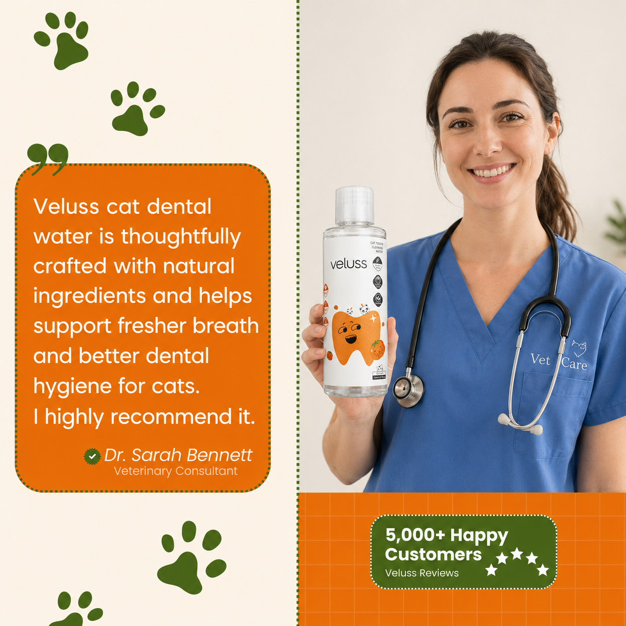 Cat tooth cleaning water